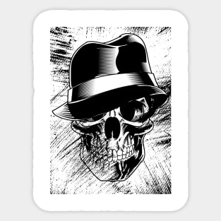 Skeleton head Sticker